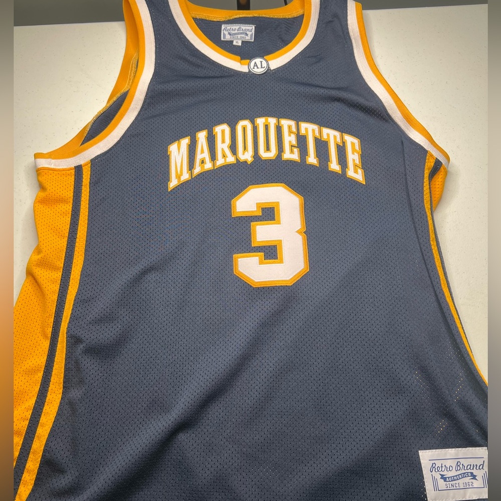 Dwayne Wade Marquette Golden Eagle Jersey Worn Once Great Condition